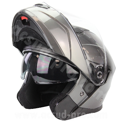 CASCO MODULARE NOEND DISTRICT DOPPIA VISIERA GRIGIO TITANIO S